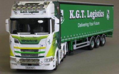 KGT Logistics 1:50 scale model Scania truck